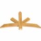 Ekena Millwork Alberta Rough Sawn Timber Gable Bracket, Western Red Cedar, 48"W x 28"H x 2"D x 4"F, 14/12 Pitch GBW048X28X0204ALB00RWR - alternate 4